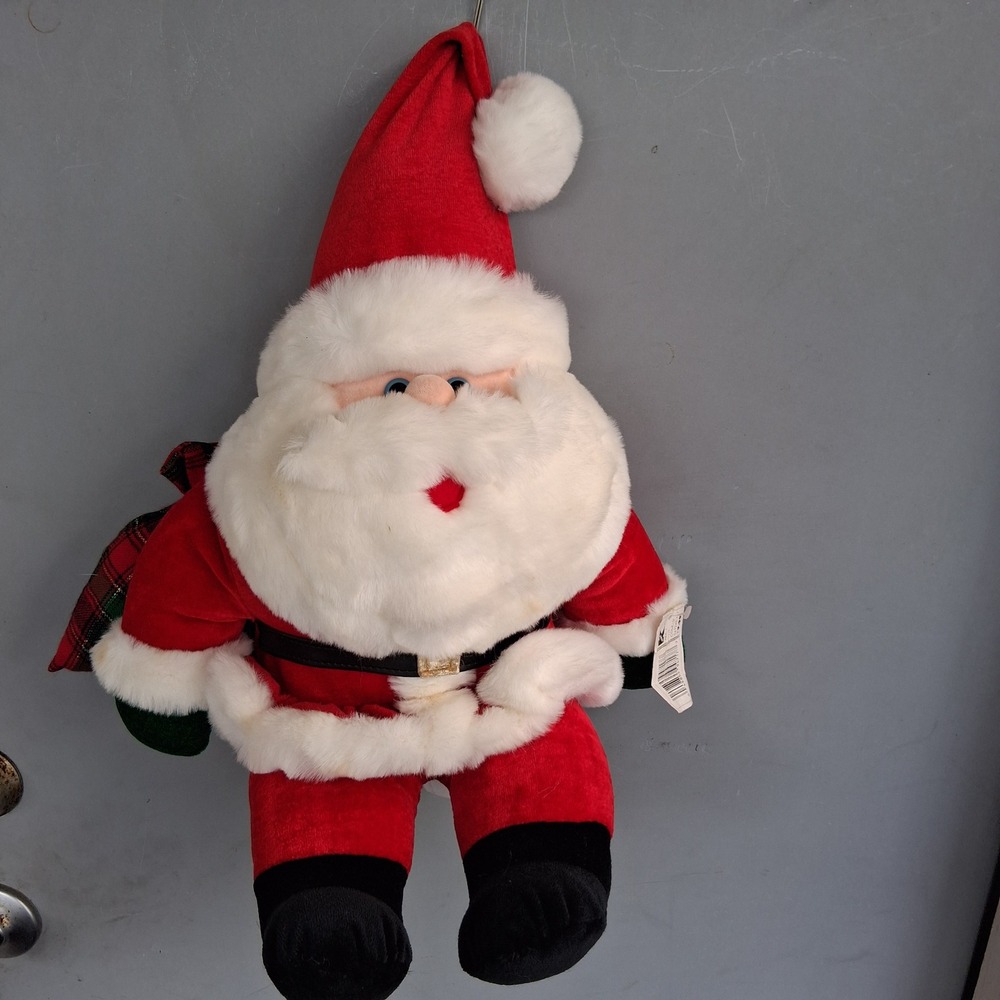 Vintage NOS 1994 Fordlet Christmas Santa Claus Plush Toy Kmart Tag 15 inch